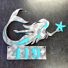 Mermaid Personalized Metal Sign