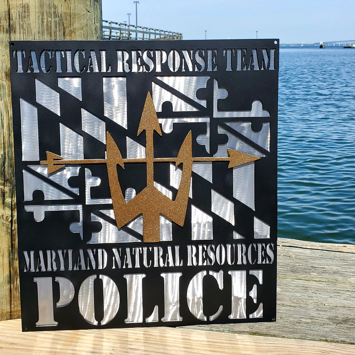 Maryland Natural Resources Police tactical sign by Elite Metalworking