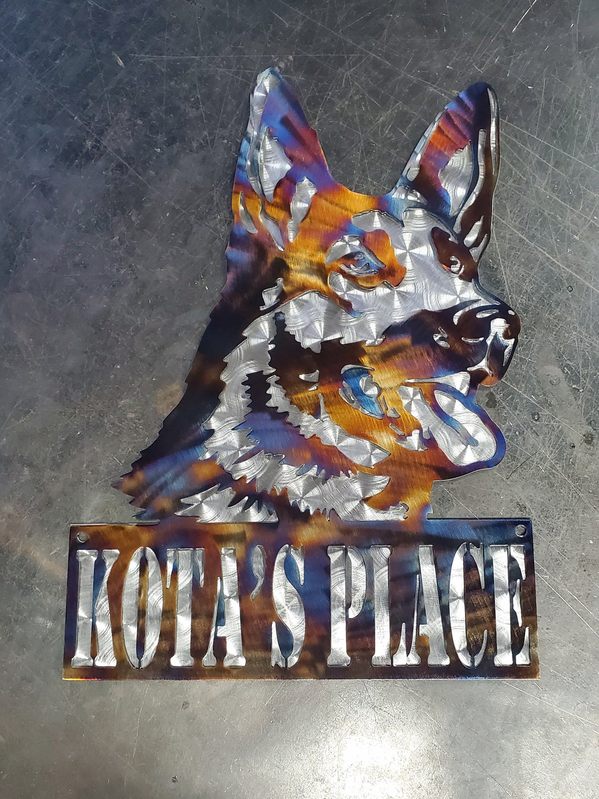 German Shepherd Metal Wall Art #1
