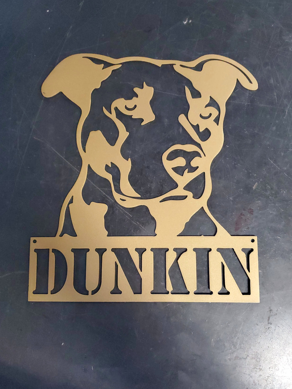 Pitbull Metal Wall Art