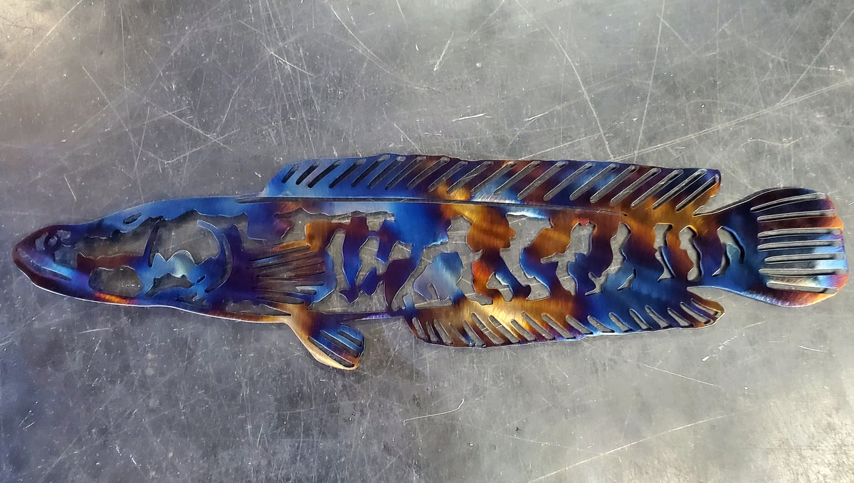 Northern Snakehead Metal Wall Art #2