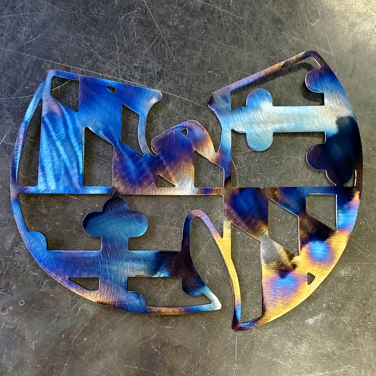 Maryland "W" Metal Wall Art