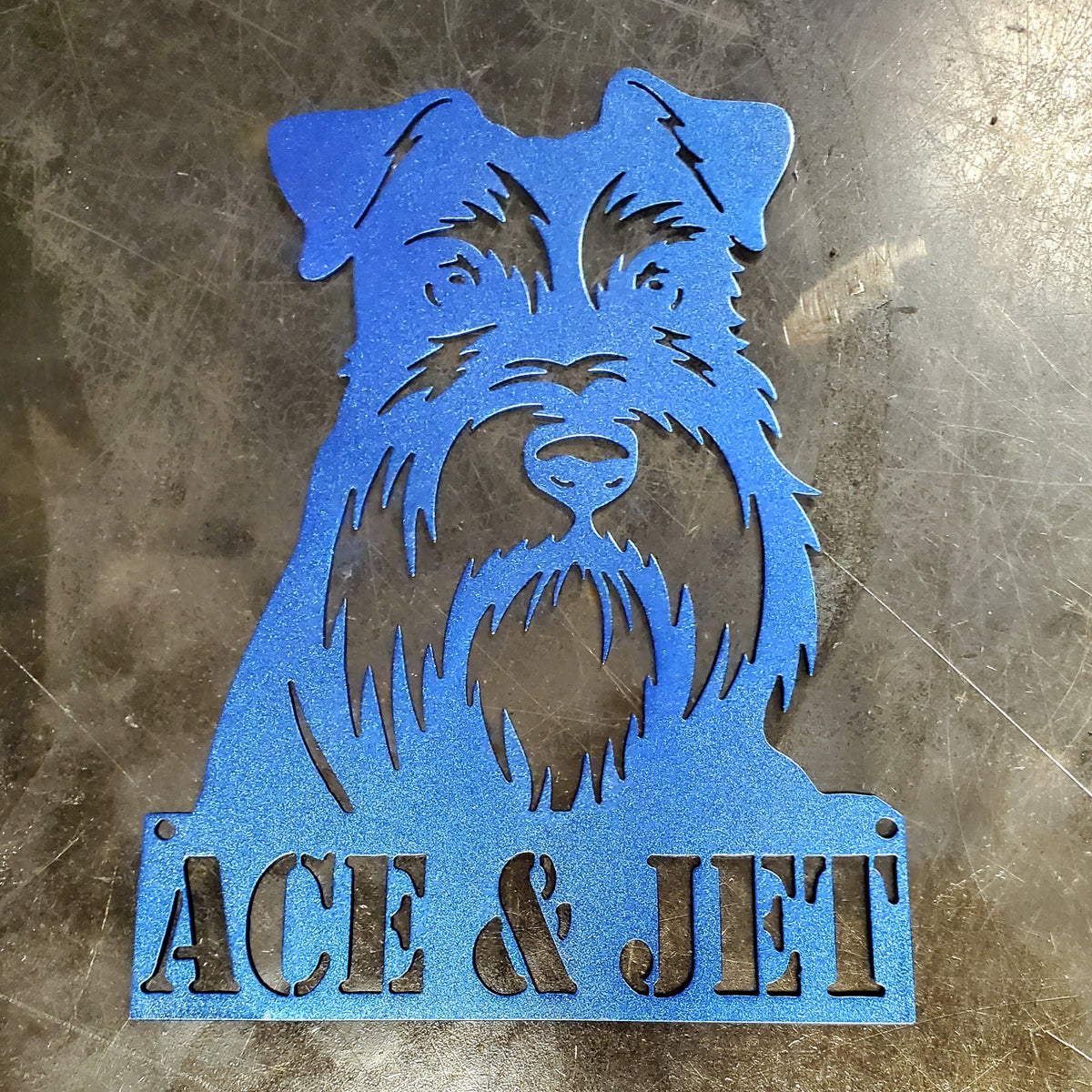 Schnauzer Metal Wall Art