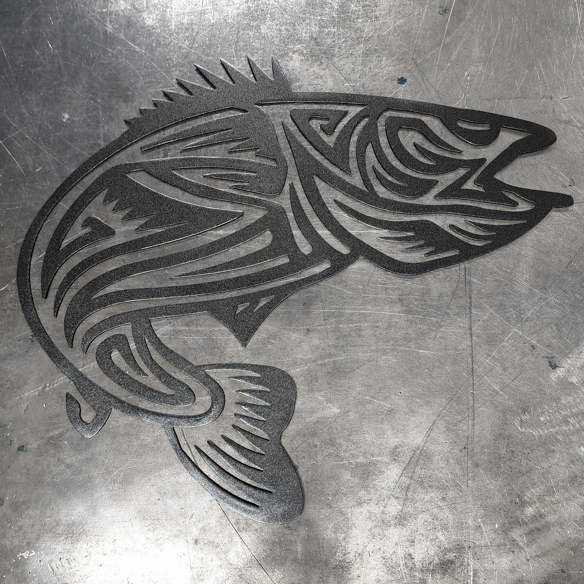 Walleye Tribal Metal Wall Art