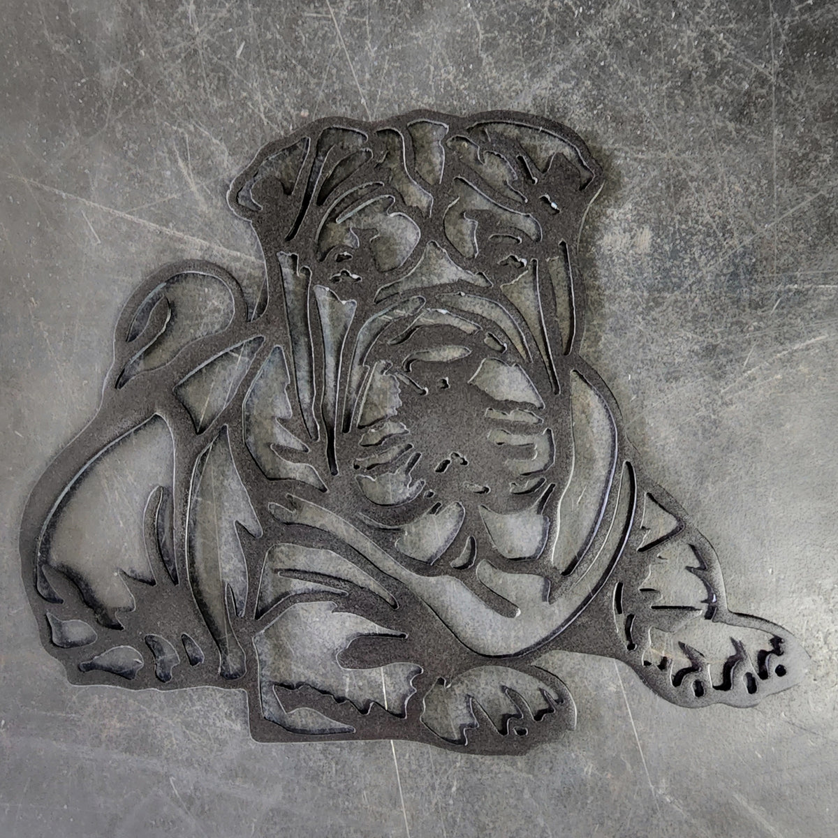 Shar Pei Metal Wall Art