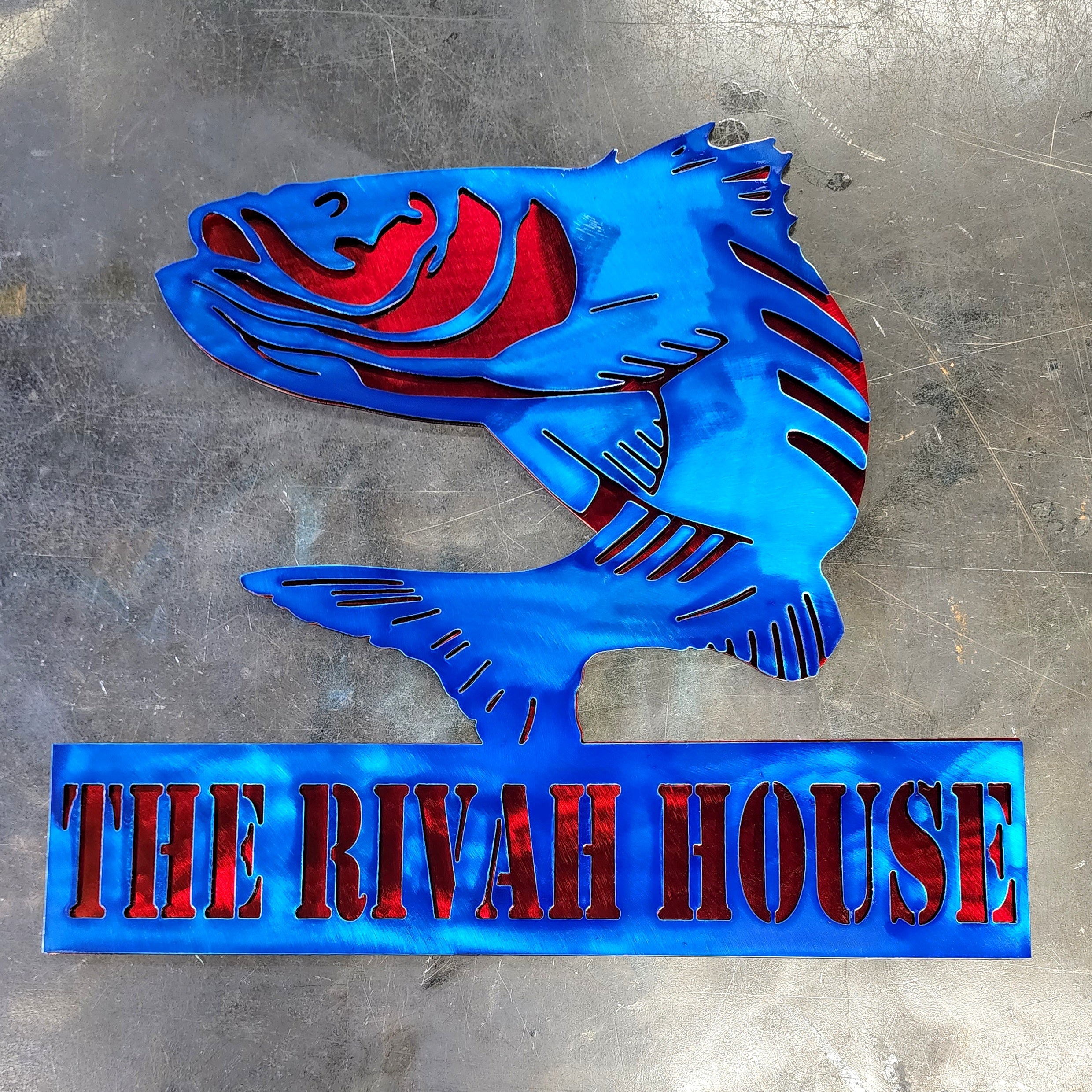 Striped Bass (Rockfish) Metal Wall Art #1