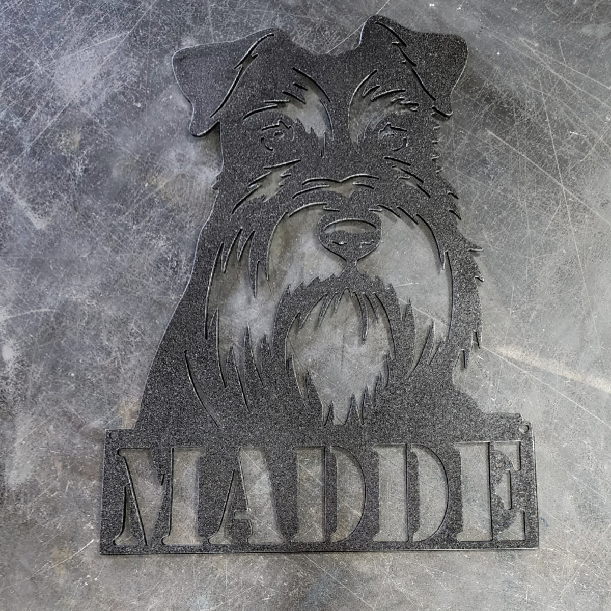 Schnauzer Metal Wall Art