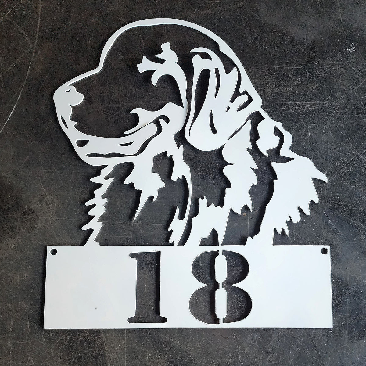 Golden Retriever Metal Wall Art