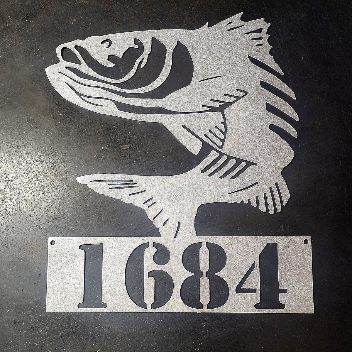 Striped Bass (Rockfish) Personalized Metal Sign #1