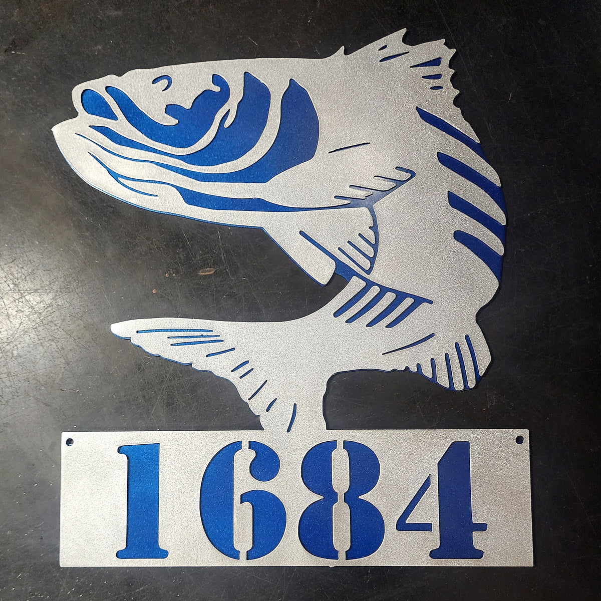 Striped Bass (Rockfish) Personalized Metal Sign #1