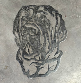 Mastiff Metal Wall Art