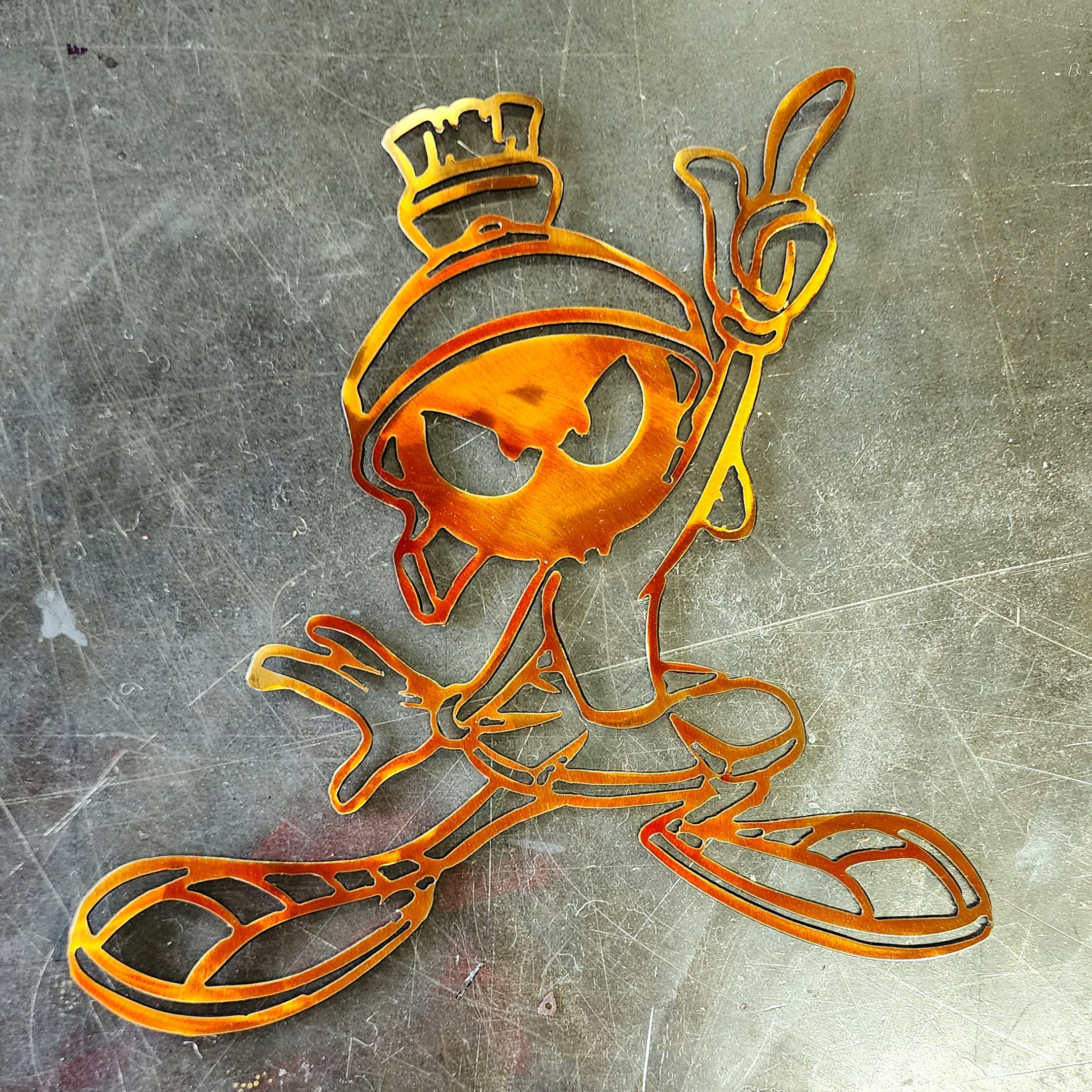 Marvin The Martian Metal Art