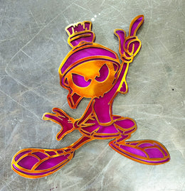 Marvin The Martian Metal Wall Art