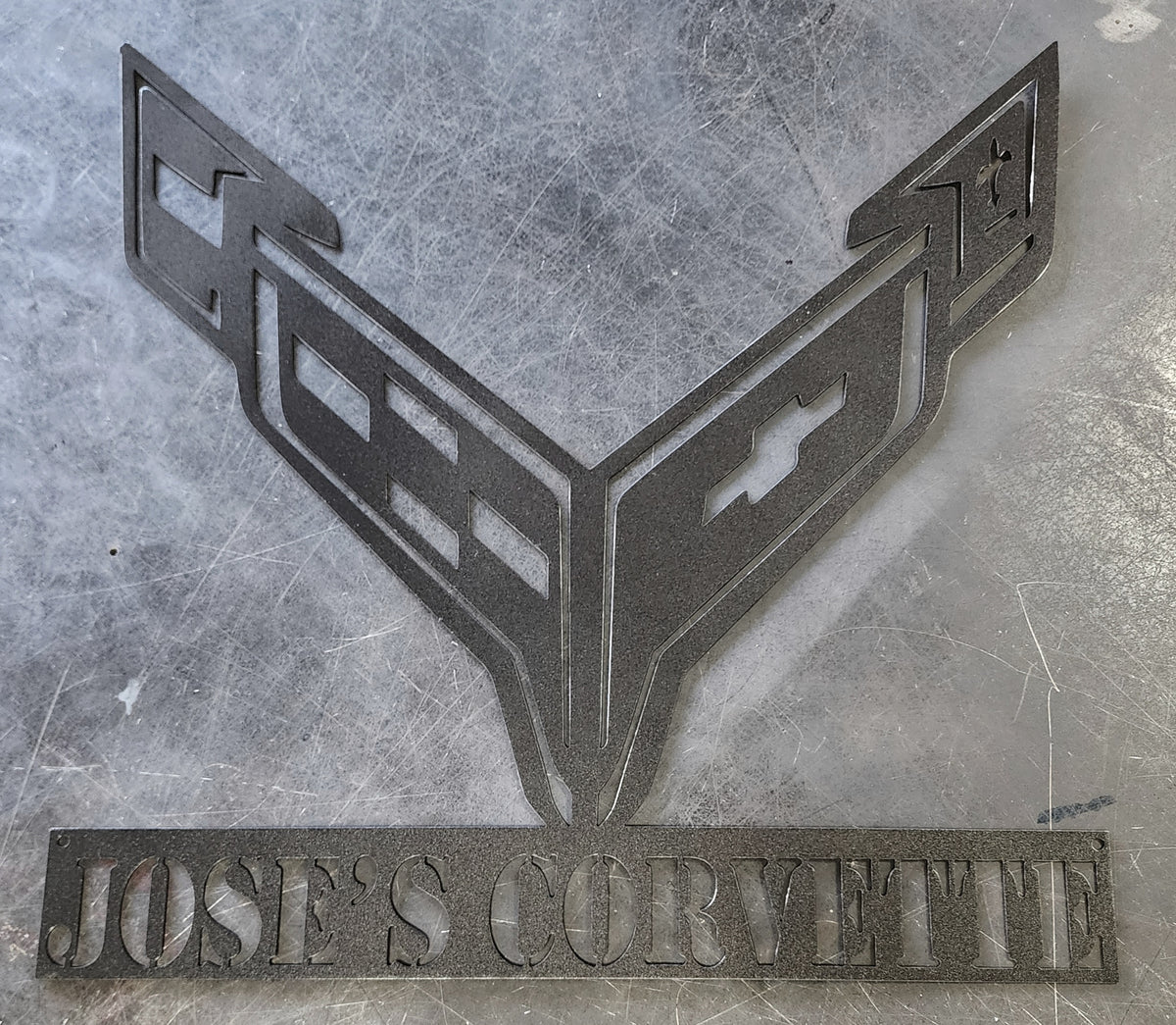 Corvette C8 Metal Wall Art #2
