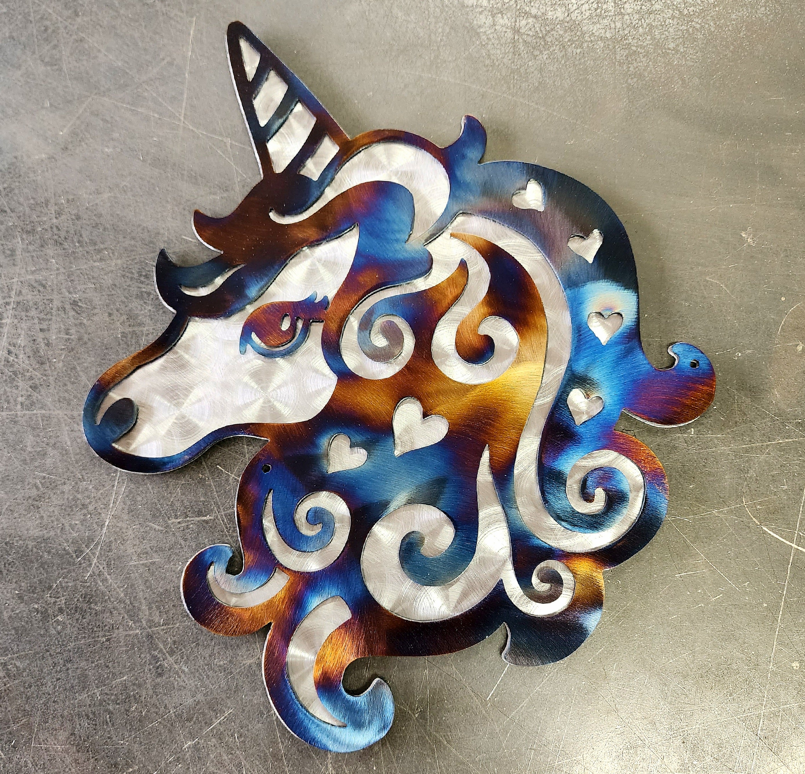 Unicorn Metal Art
