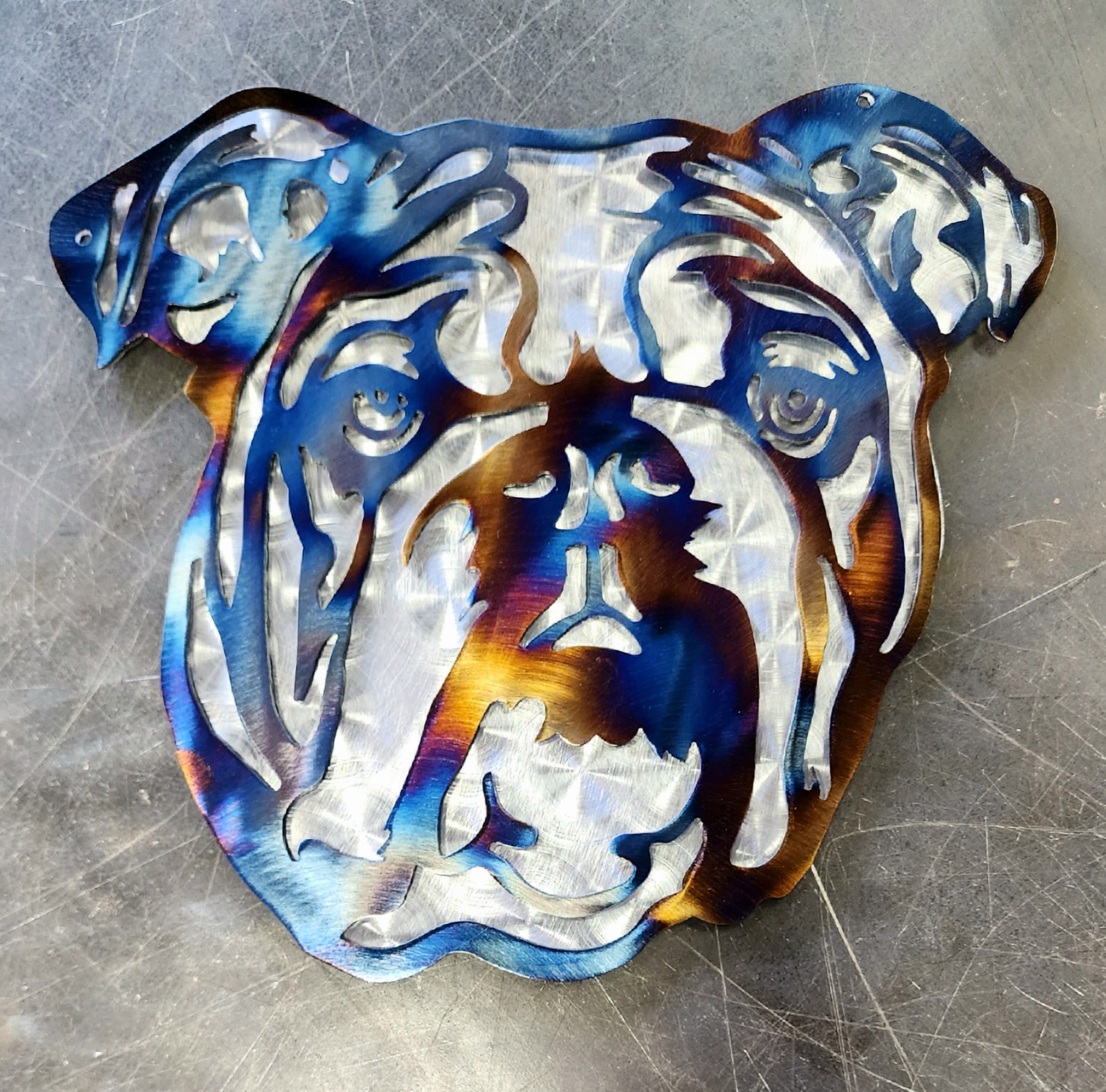 Bulldog #2 Metal Art