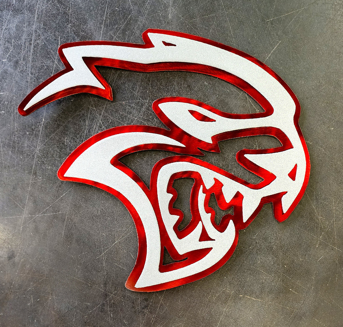 Dodge Hellcat Metal Wall Art