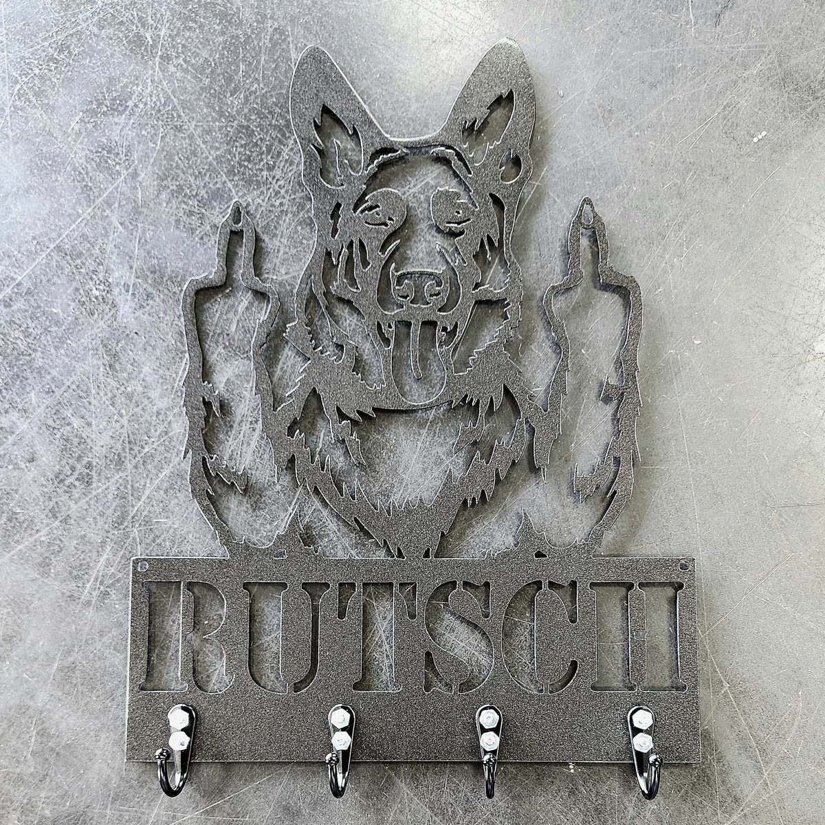 German Shepherd Key & Leash Hanger