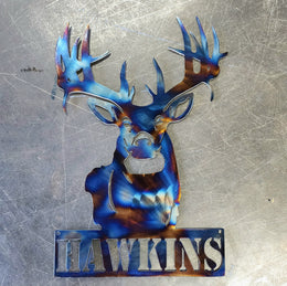 White-Tailed Deer Metal Wall Art