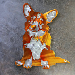 Corgi Metal Wall Art