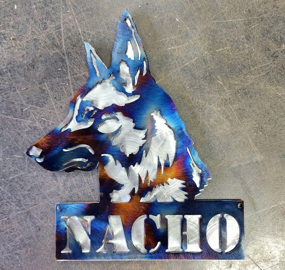Belgian Malinois Metal Wall Art #1