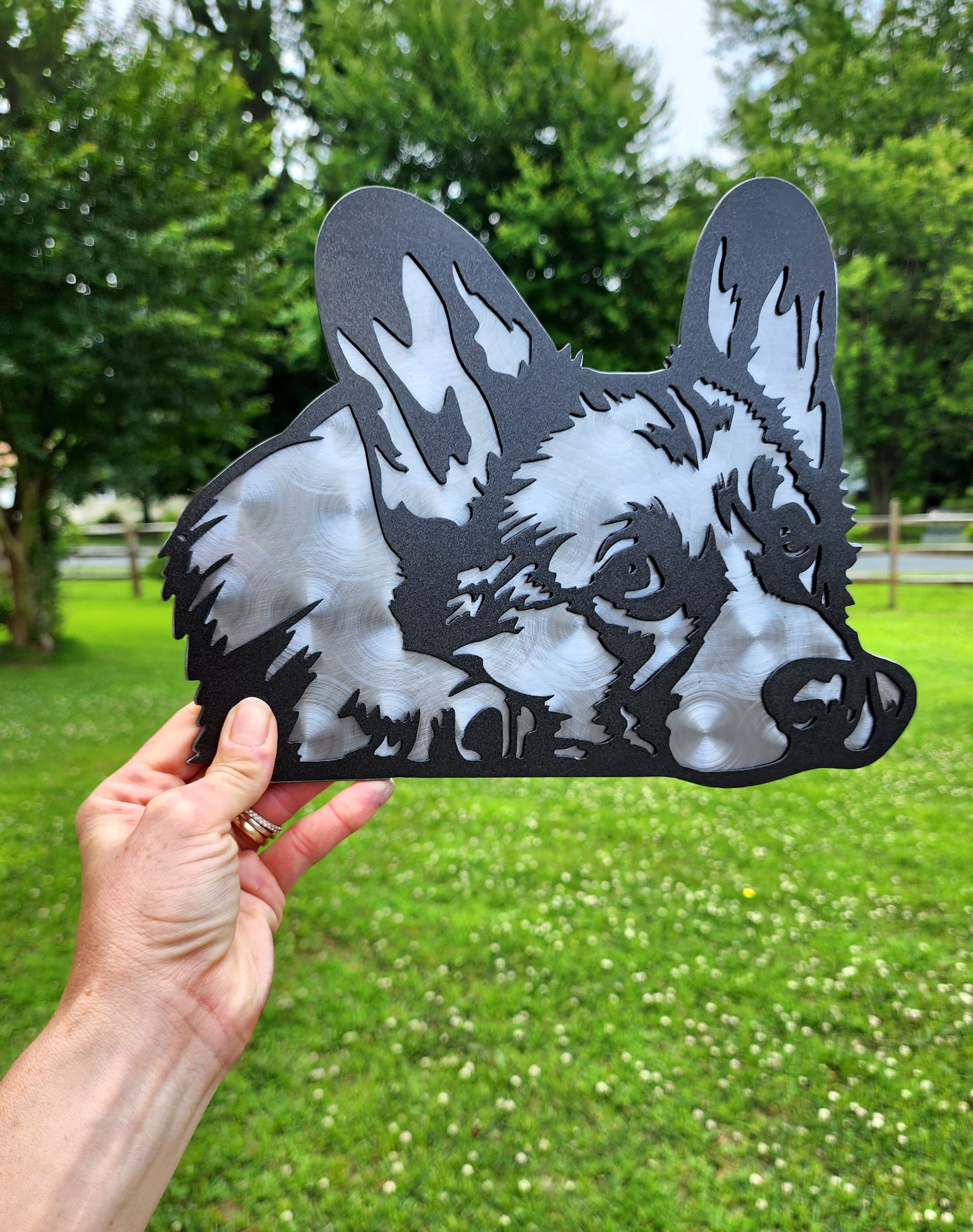 Corgi Metal Wall Art #2
