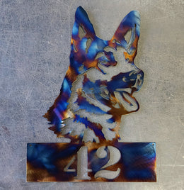 German Shepherd Metal Wall Art