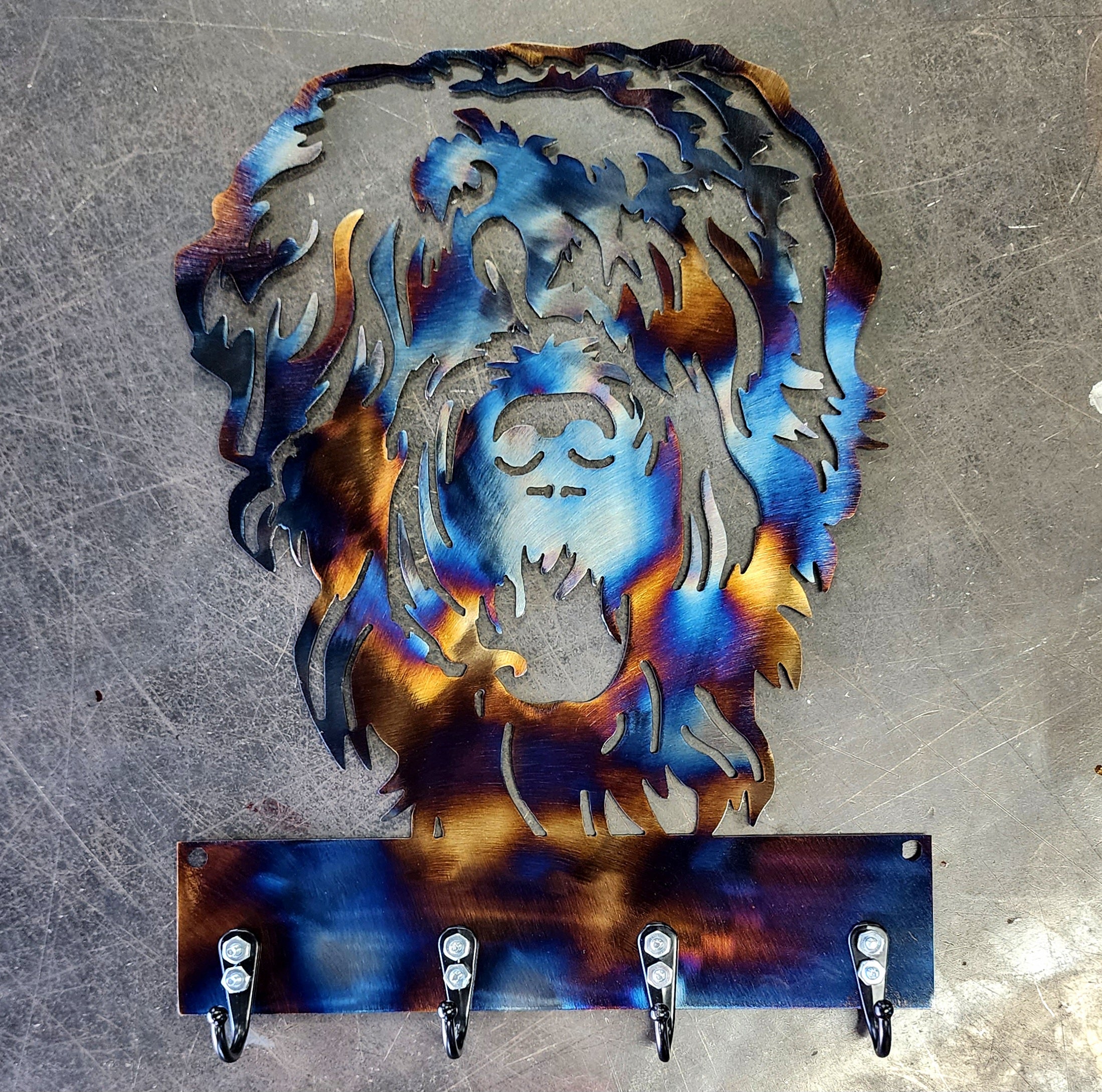 Black Russian Terrier Key & Leash Hanger