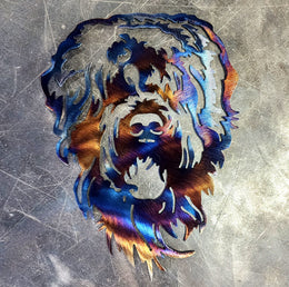 Black Russian Terrier Metal Wall Art