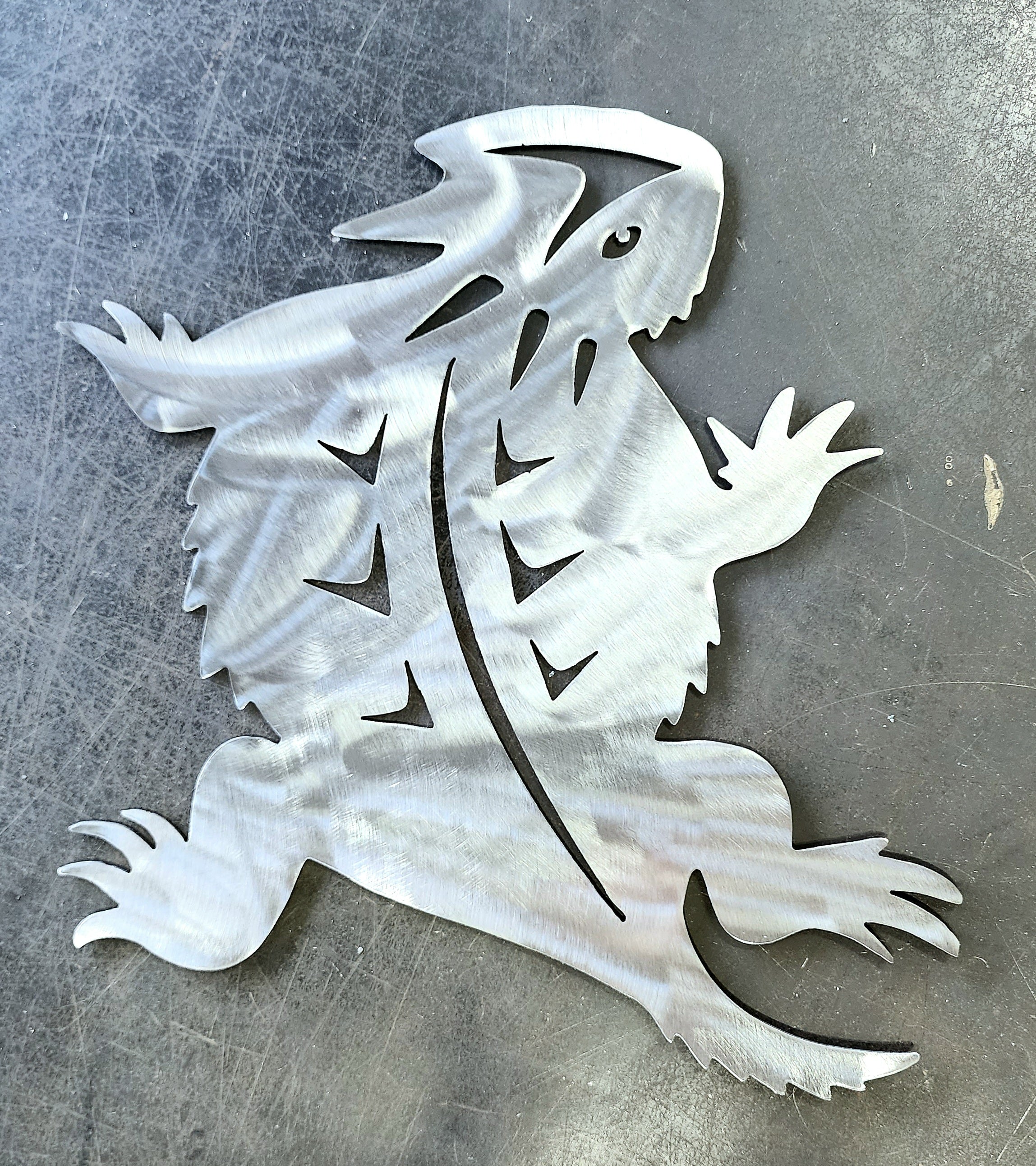 Horned Lizard Metal Art