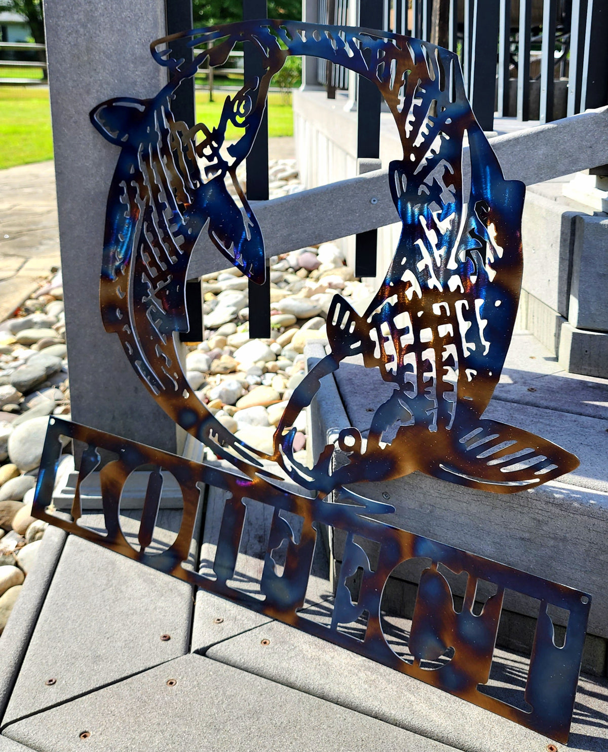 Koi Fish Metal Wall Art
