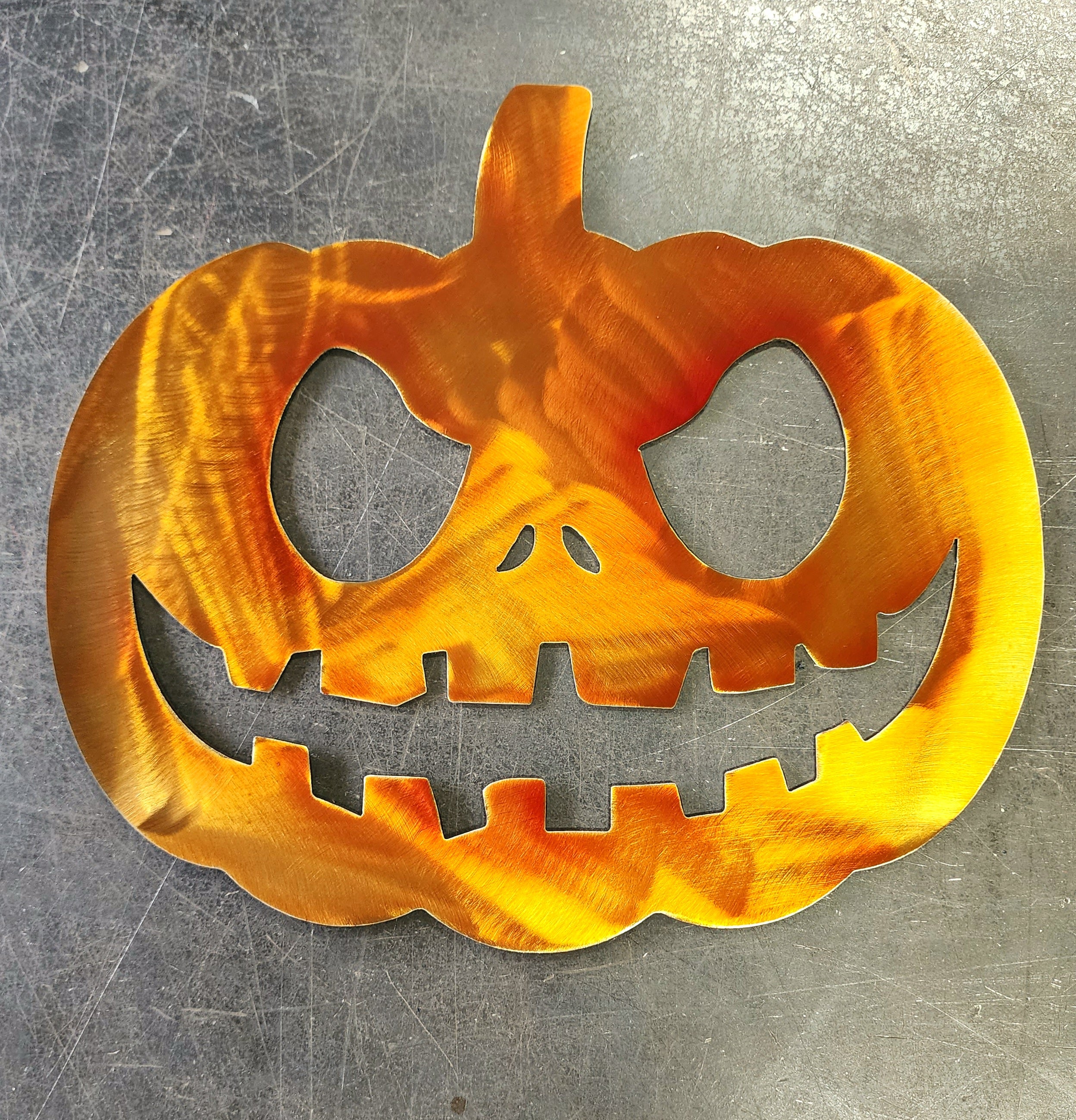 Jack-O-Lantern Metal Art