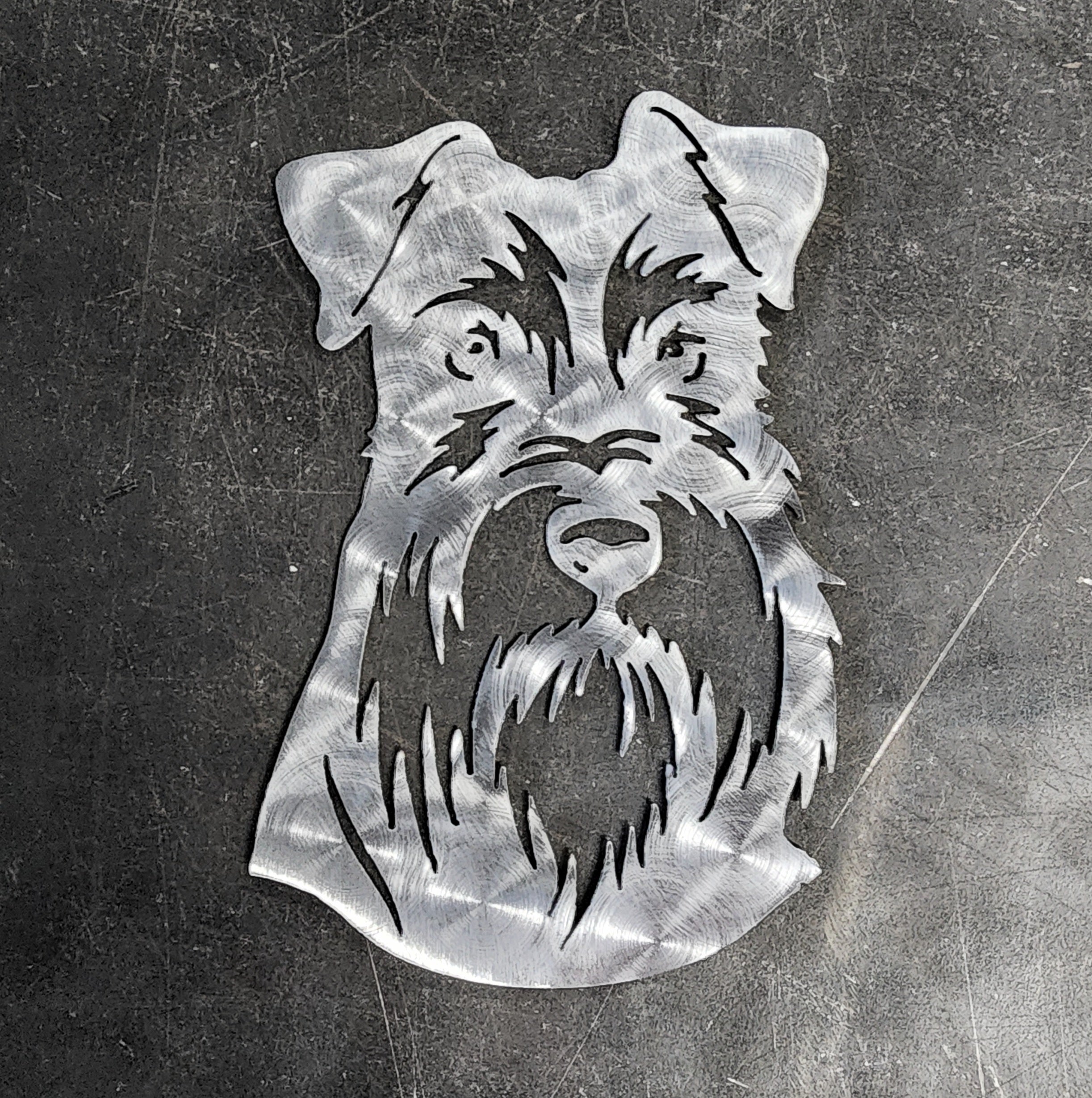 Schnauzer Metal Art