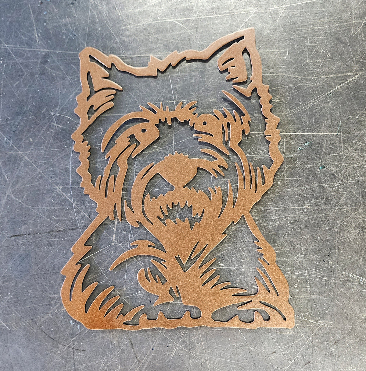 Yorkie Metal Wall Art
