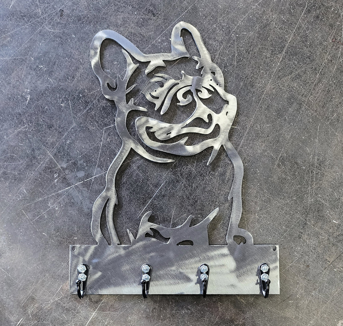 French Bulldog Key & Leash Hanger