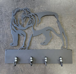 Bulldog Key & Leash Hanger