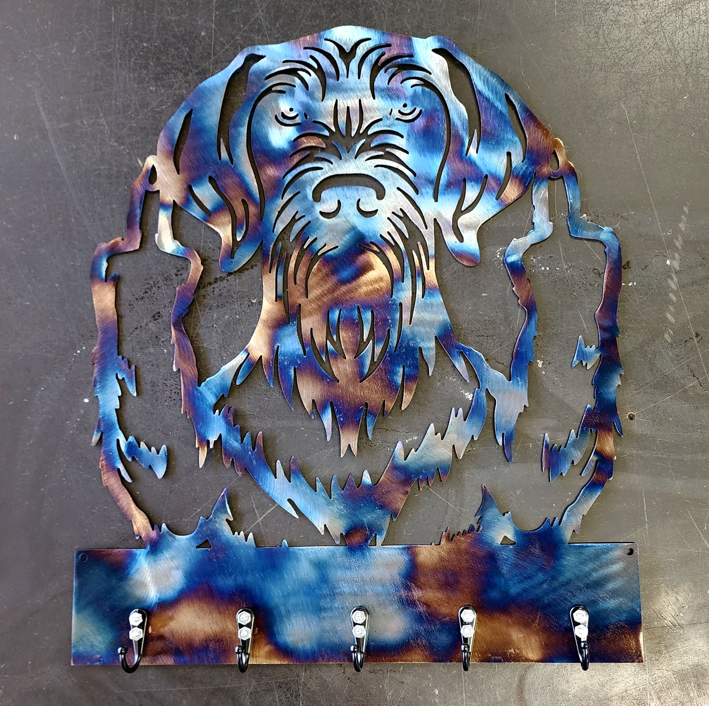 German Wirehaired Pointer #2 Key & Leash Hanger