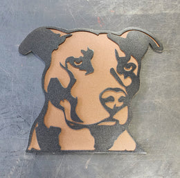 Pitbull Metal Wall Art