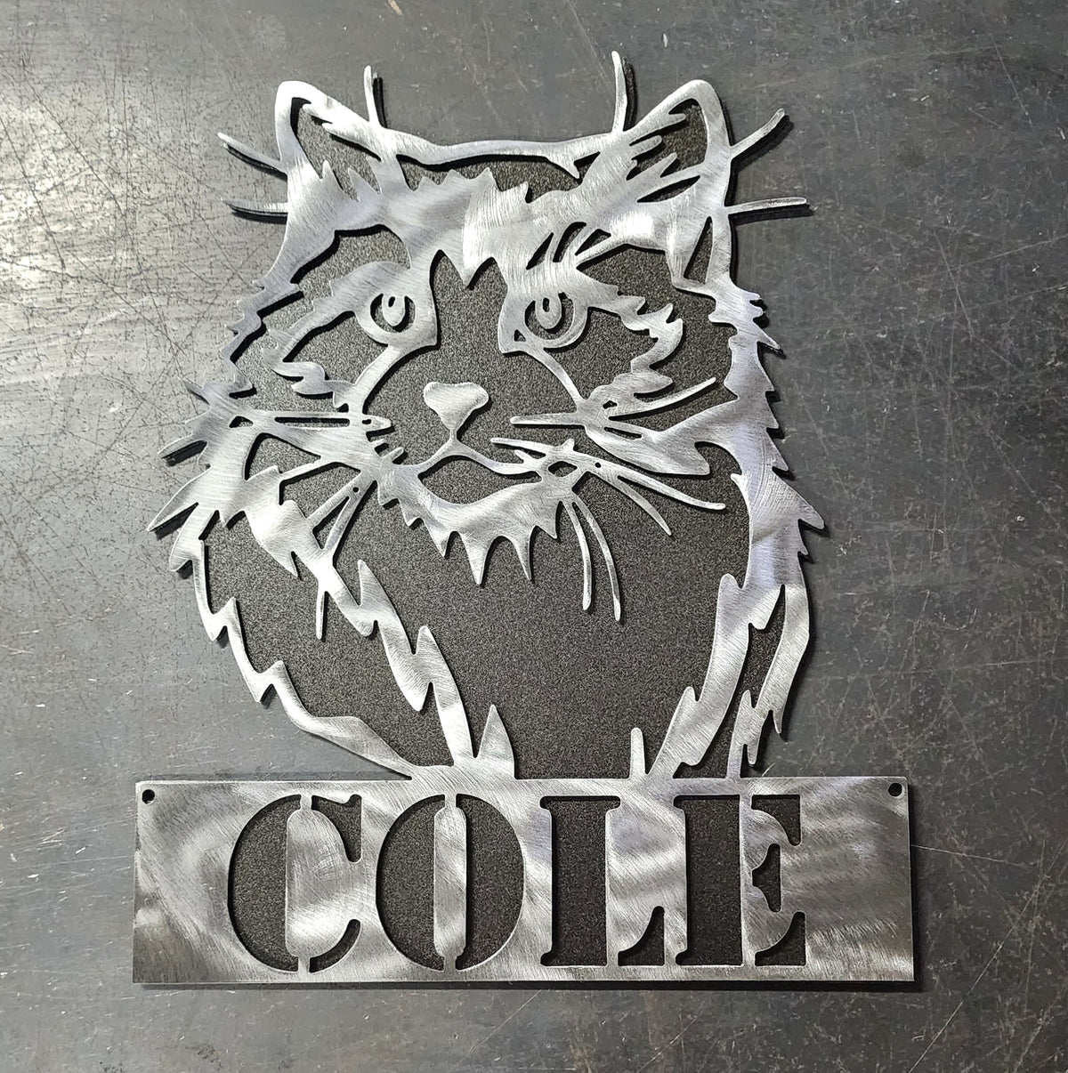 Cat Metal Wall Art #1