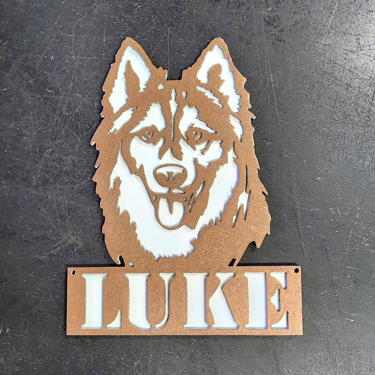 Husky Metal Wall Art