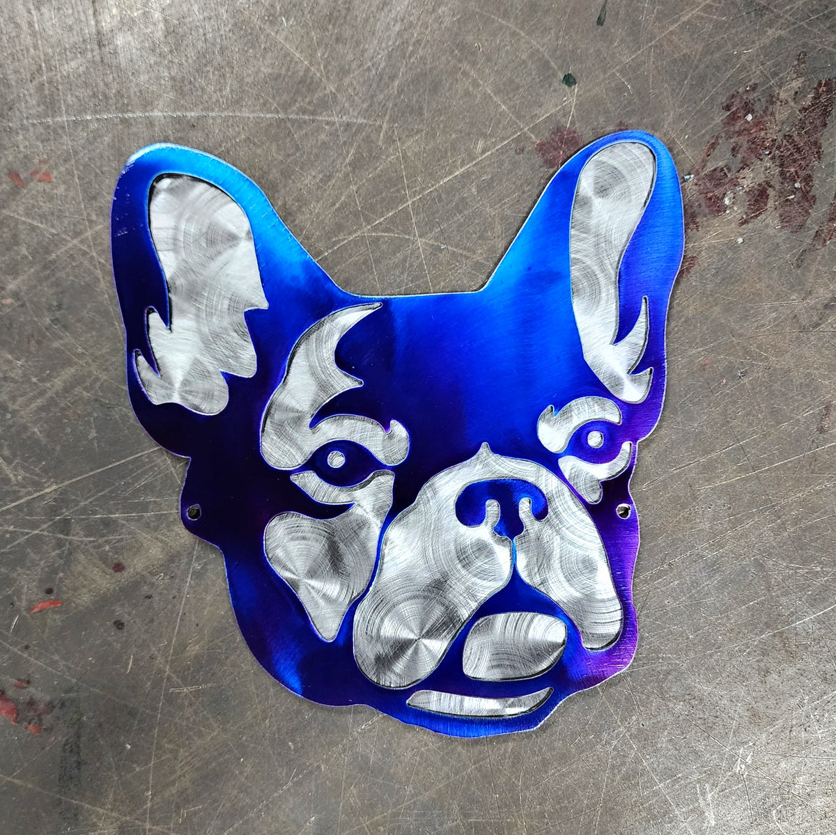 French Bulldog Metal Wall Art
