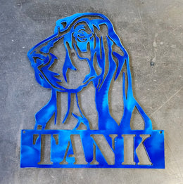 Basset Hound Metal Wall Art