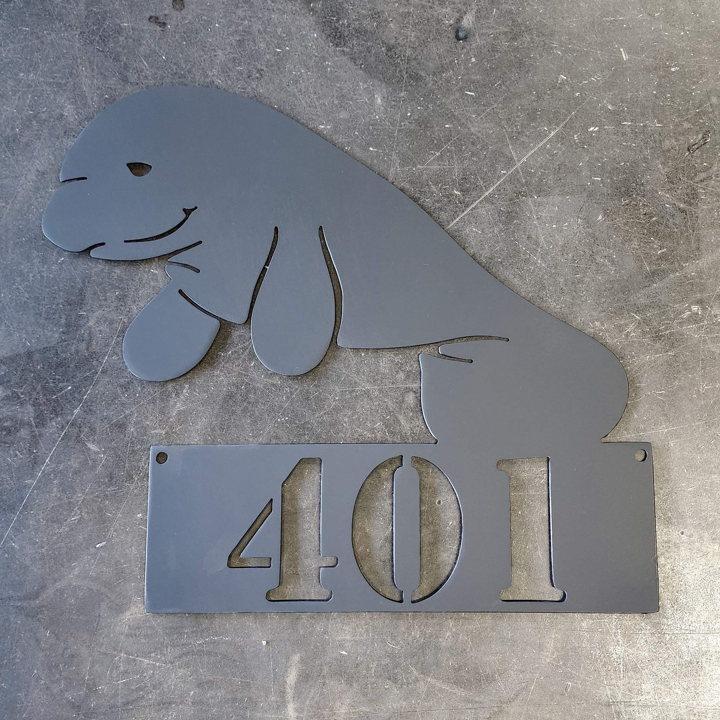 Manatee #1 Metal Art