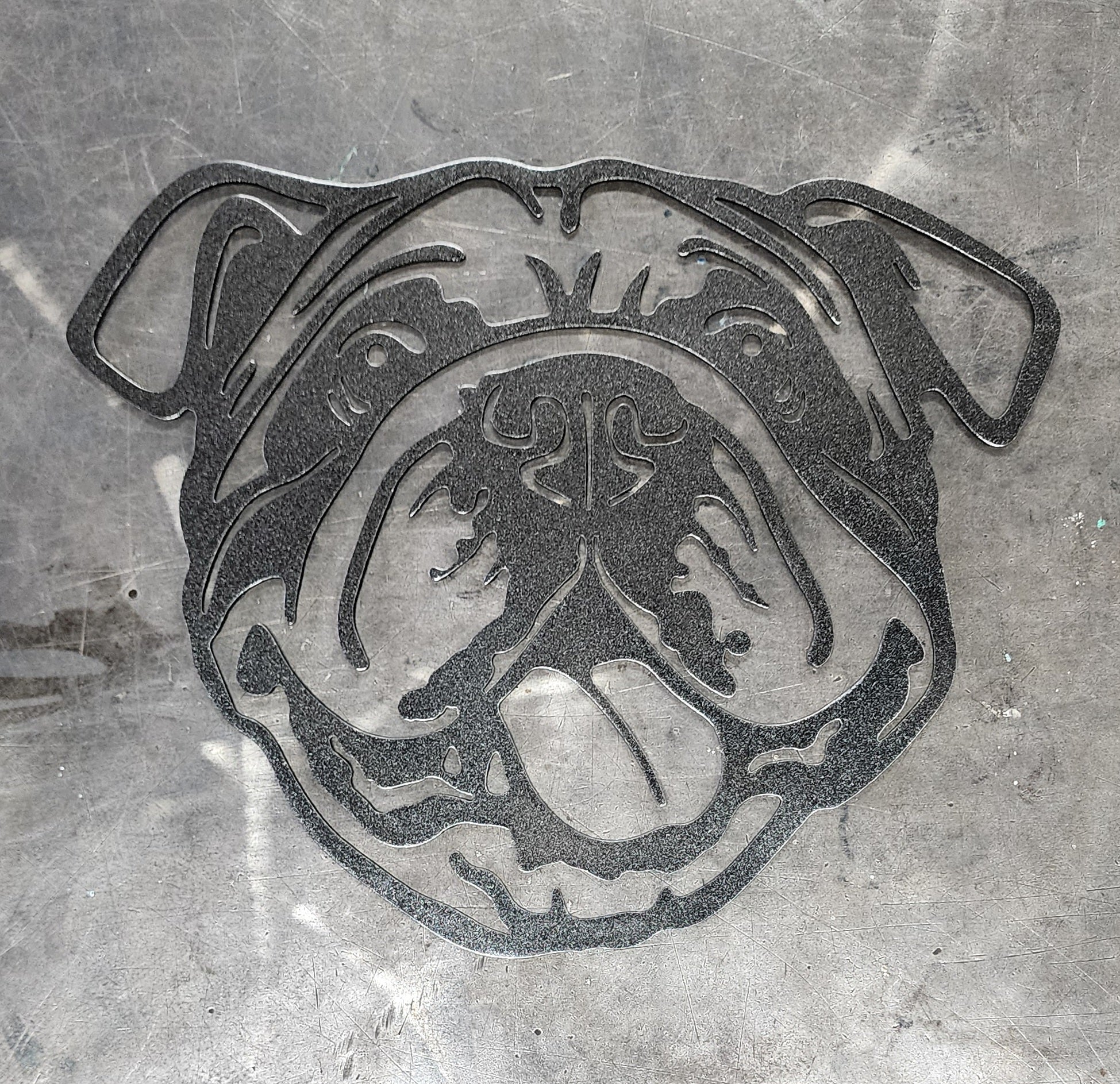 Bulldog Metal Wall Art #3