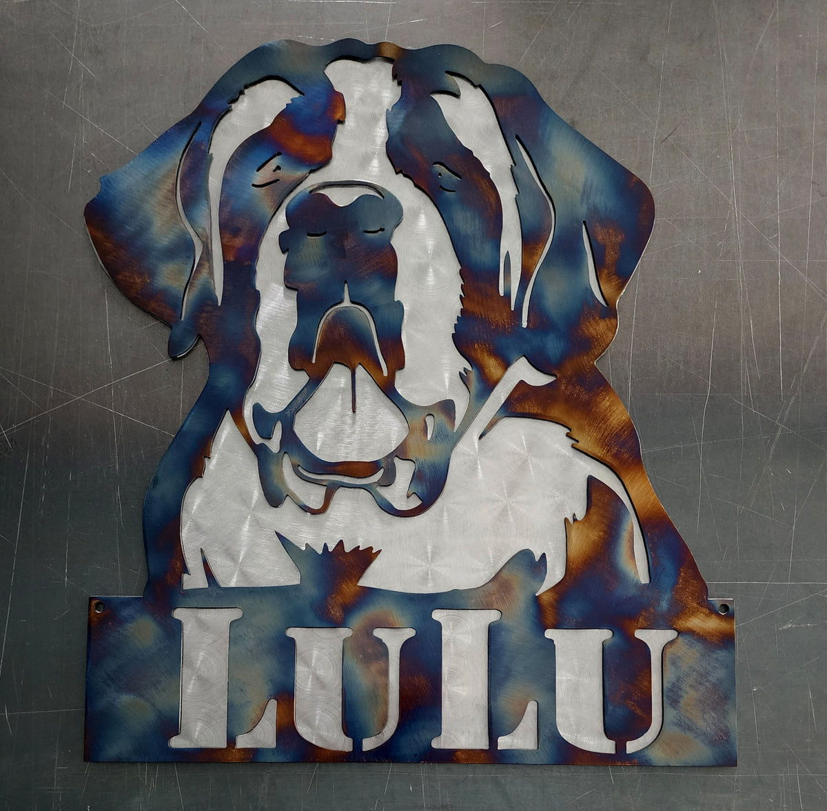 St. Bernard Metal Wall Art