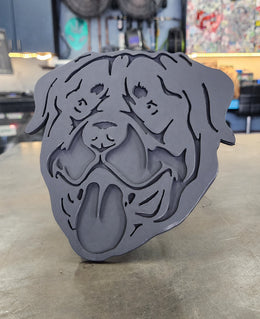Rottweiler Metal Hitch Cover
