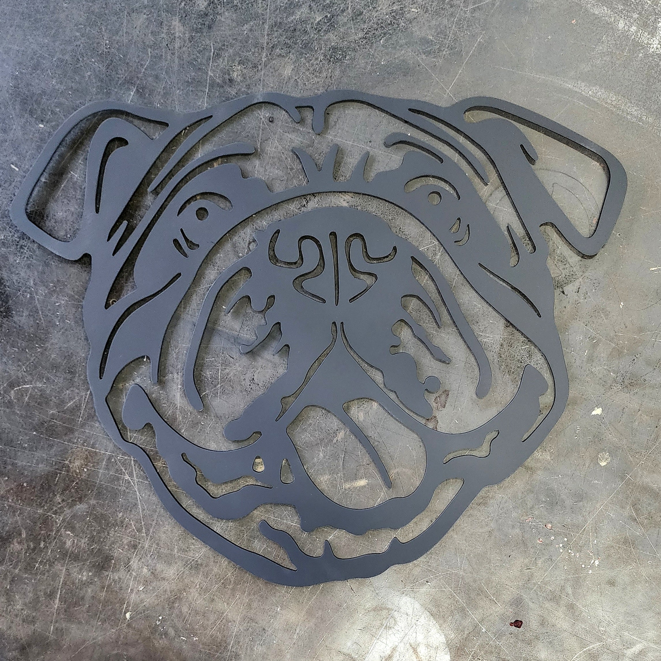 Bulldog Metal Wall Art #3