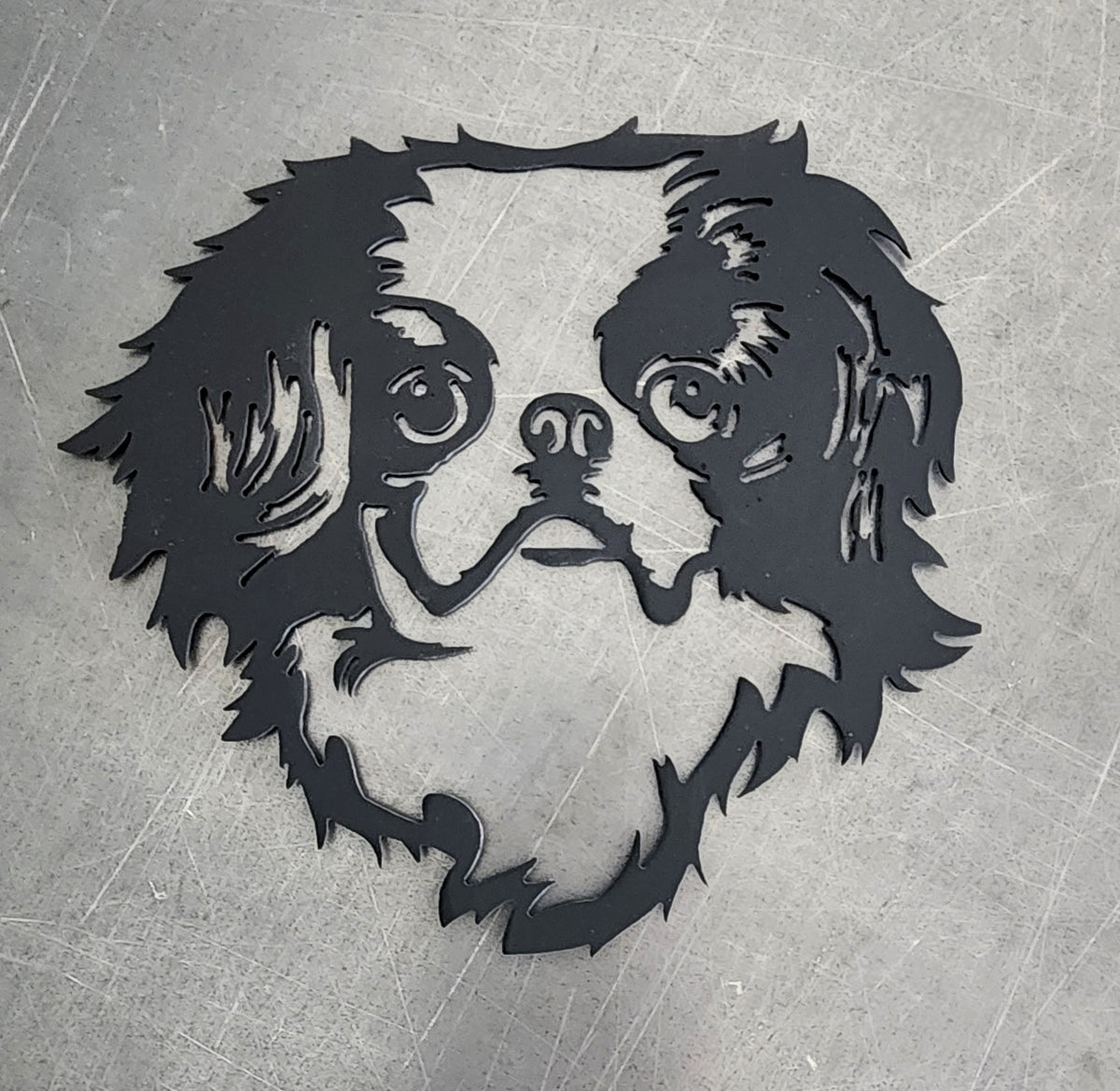 Japanese Chin Metal Wall Art