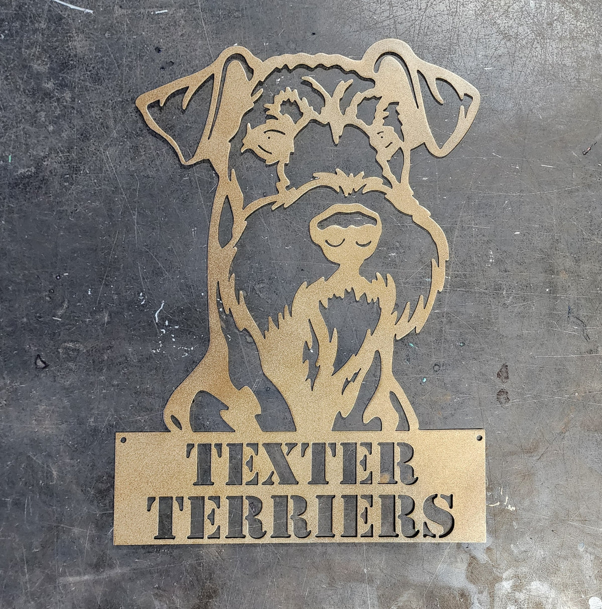 Airedale Terrier Metal Wall Art #1
