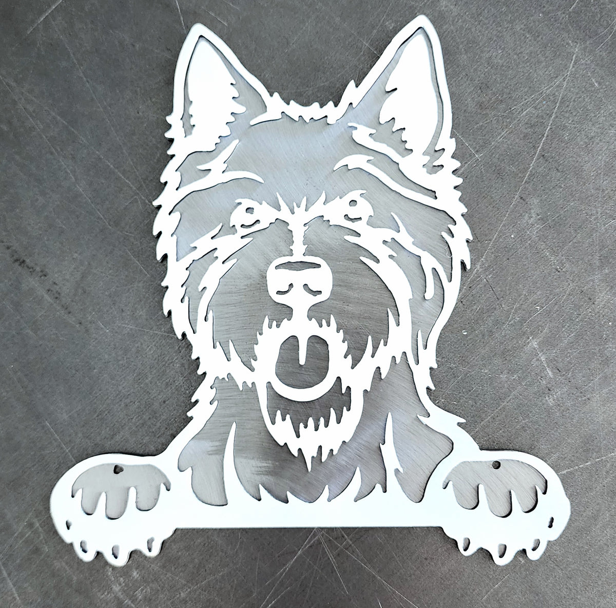 West Highland Terrier Metal Wall Art